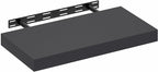 Tanna Floating Shelves for Wall, 12 x 24 Wall Shelf, Single Set Wall Mounted Floating Shelf with Invisible Bracket, 2-Inch Thick, for Bathroom, Living Room, Bedroom, Home Office, Americano