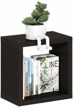 Floating Shelves for Wall, Thick Cube Wall Shelf, Dark Oak