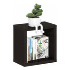 Floating Shelves for Wall, Thick Cube Wall Shelf, Dark Oak