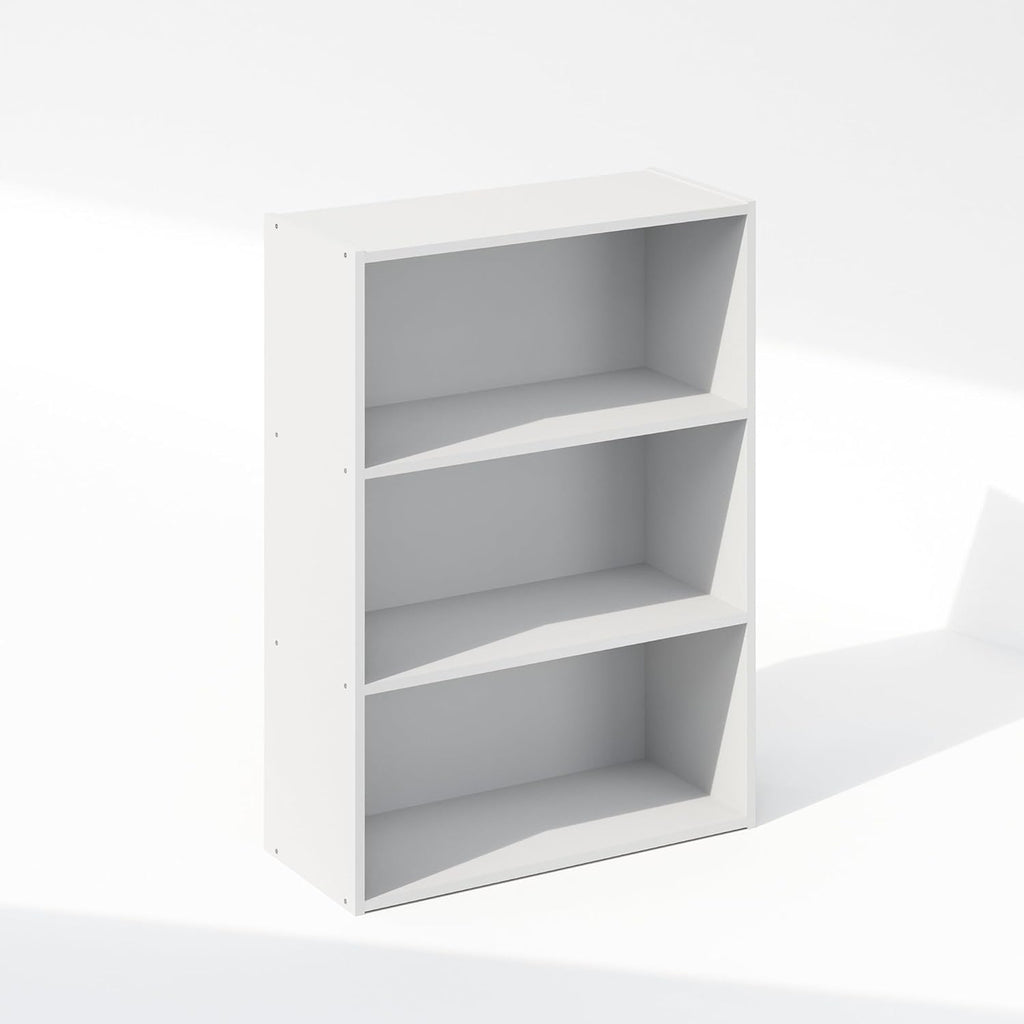 Reed Closet Organizers and Storage, 3-Tier Reversible Closet Shelves, Closet Organization Shelf, 9.7 x 23.7 x 31.5, for Bedroom, Closet, Plain White