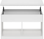Jensen Lift Top Coffee Table, Solid White