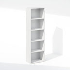 Reed Closet Organizers and Storage, 5-Tier Closet Organizer, Open Shelf Closet Storage, for Wardrobe, Bedroom, Living Room, White