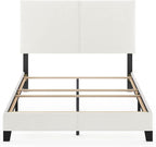 Pessac PU Leather Upholstered Platform, Full, White