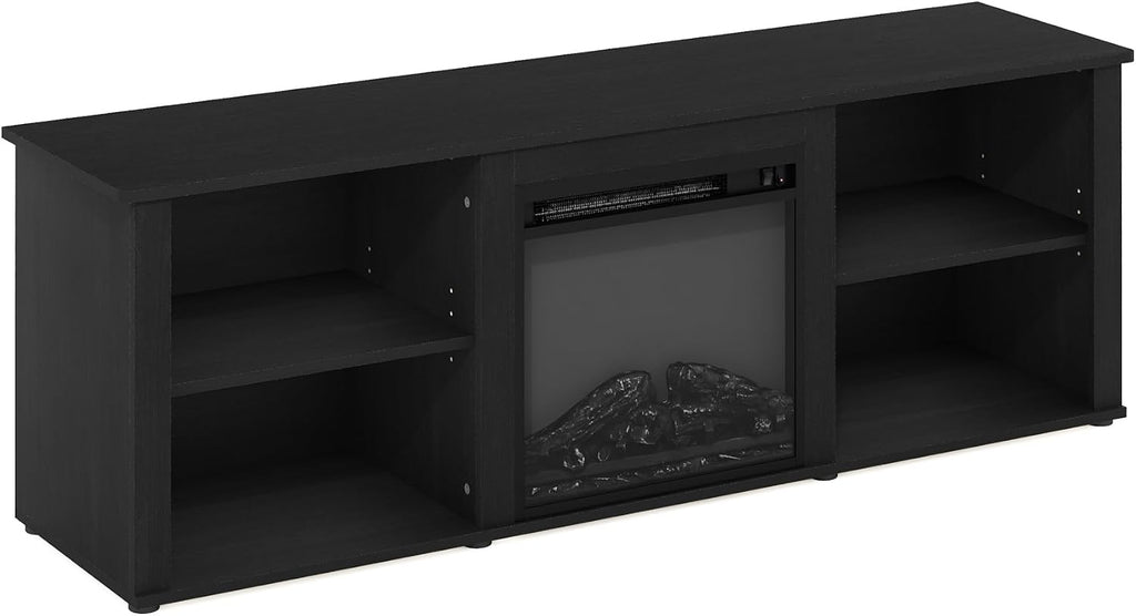CLASSIC 3-Tier Fireplace TV Stand for TV up to 70 Inch, Americano