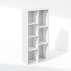 Reed Closet Organizers and Storage, 7-Cube Closet Organizer, Open Shelf Closet Storage, for Wardrobe, Bedroom, Living Room, White