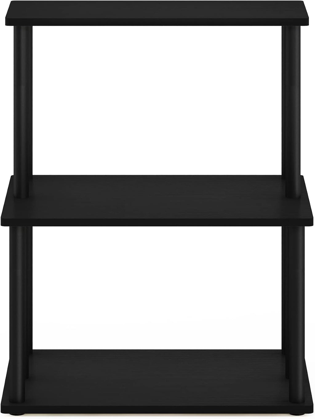 Turn-N-Tube 3-Tier Toolless Multipurpose Printer Stand Display Storage Shelf, Americano/Black