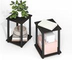 Simplistic Side Table Set of 2, End Table, Night Stand, Nightstand, Bedside Table, for Living Room, Bedroom, Black Espresso