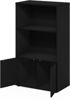 Jaya Kitchen Storage Shelf with Cabinet, Americano