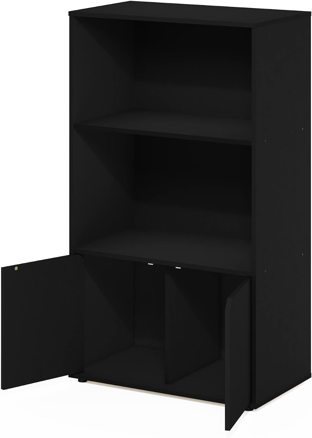 Jaya Kitchen Storage Shelf with Cabinet, Americano