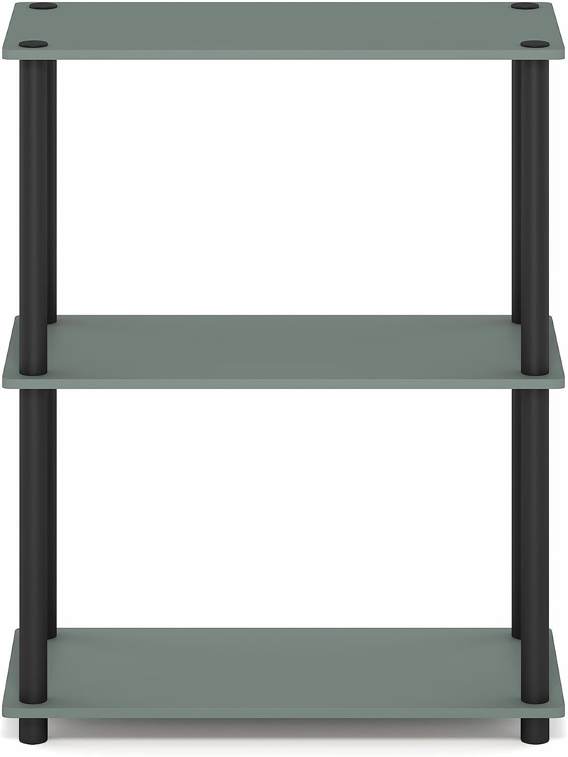Turn-N-Tube Toolless Assembly 3-Tier Closet Shelf, Sage Green