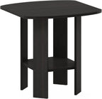 SIMPLE DESIGN Side Table, 2-Tier Modern End Table with Soft Edges, Open Shelves Night Stand, Bedside Table, for Living Room, Bedroom, Espresso