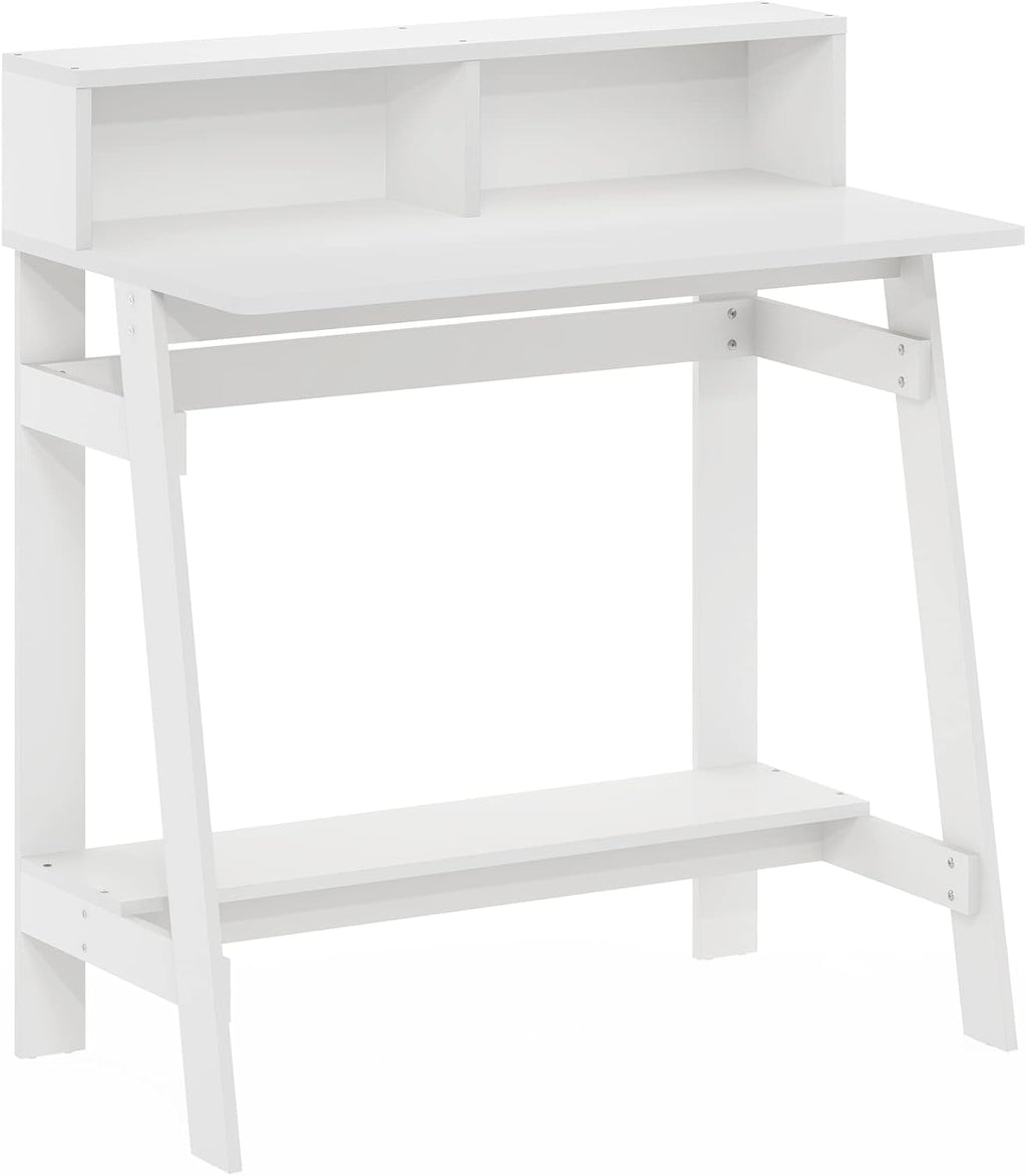 Simplistic A Frame Computer Desk, Regular, White