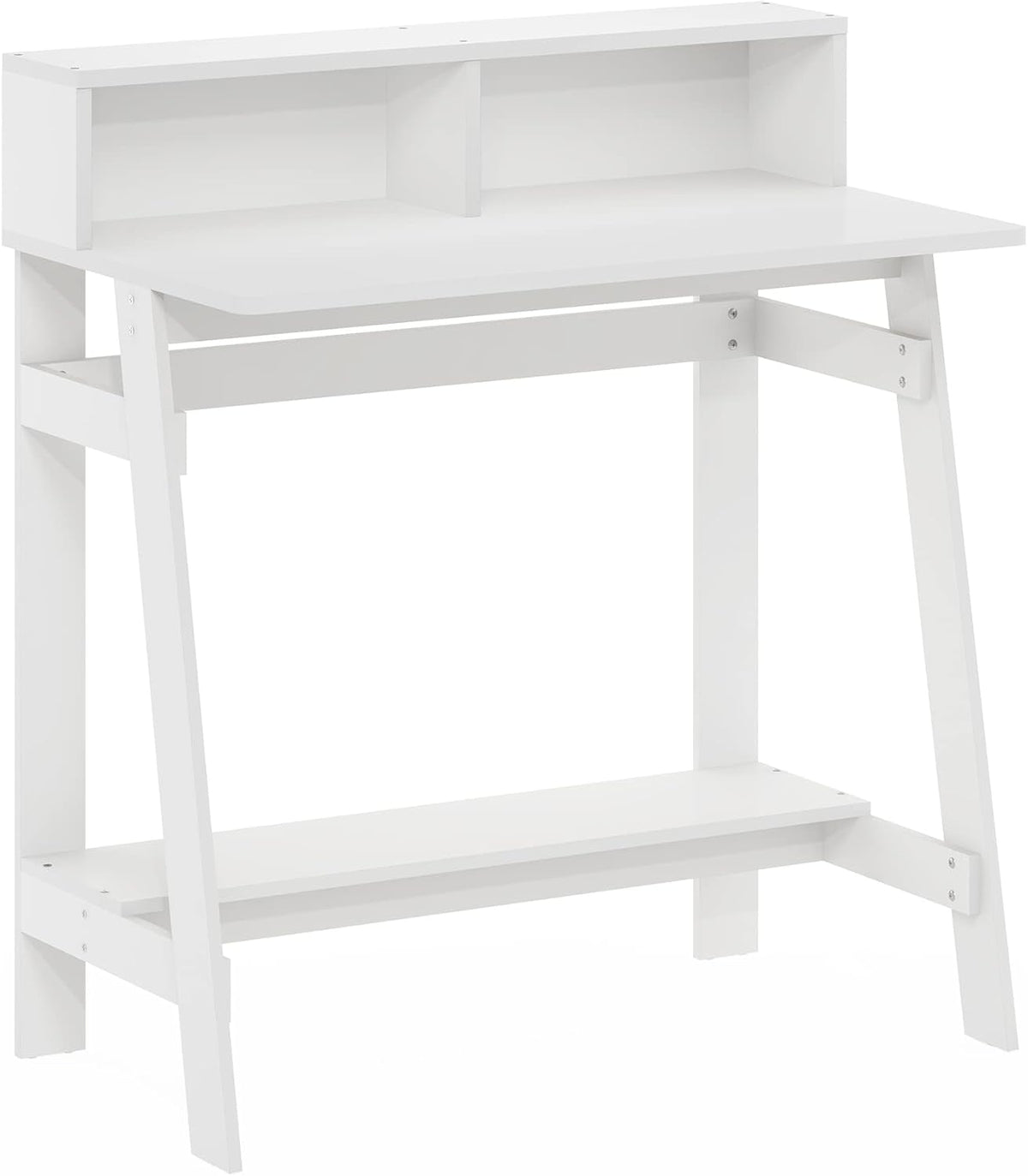 Simplistic A Frame Computer Desk, Regular, White