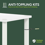 Turn-N-Tube Toolless 4-Tier Storage Shelves, Beech