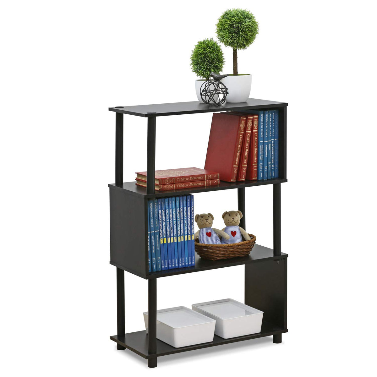 3-Tier Flexi Rack, Espresso