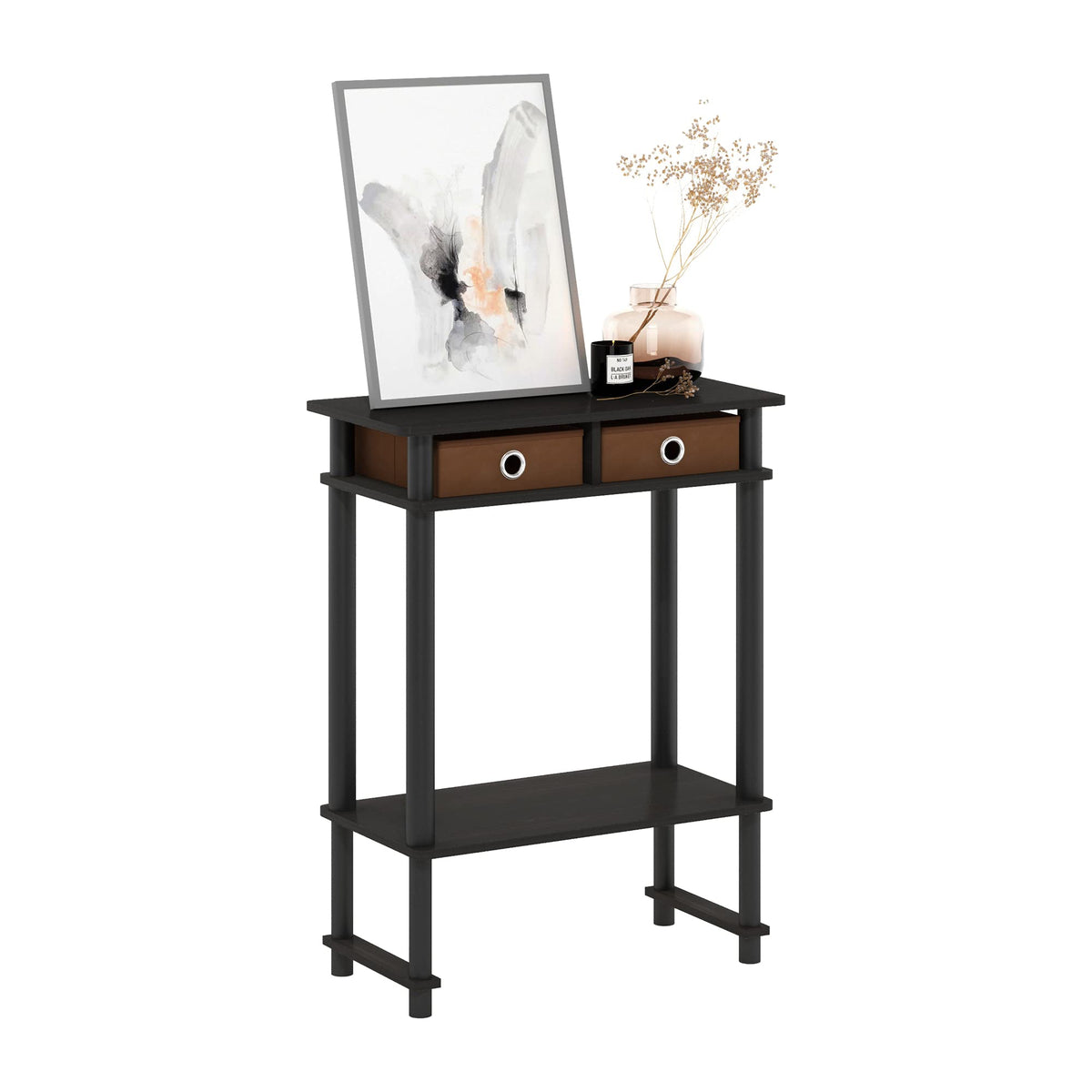 17017 Turn-N-Tube End Table, 1-Pack, Espresso