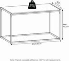 CAMNUS Metal Frame Living Room Tables Set of 3, White