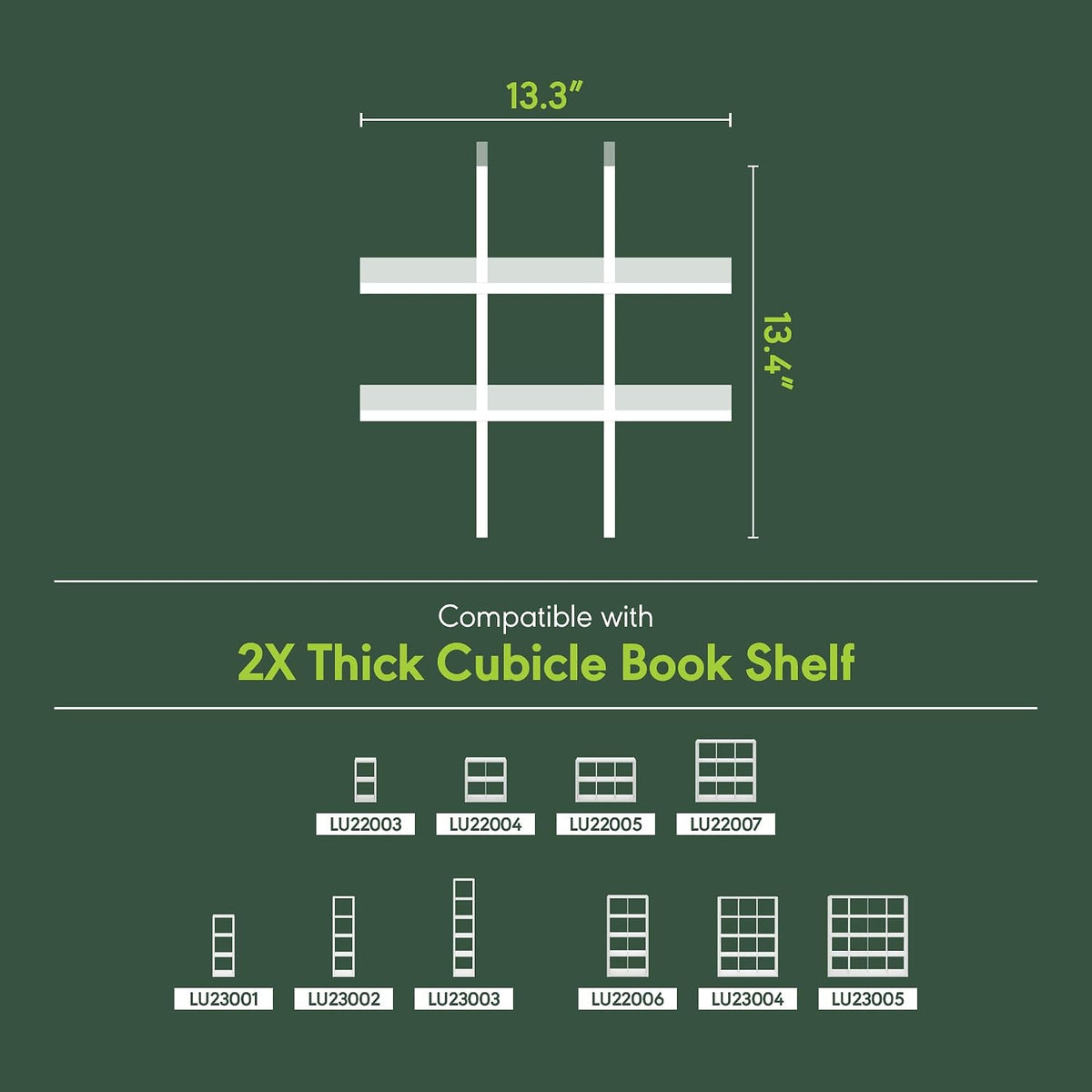 Cubicle Cube Insert, 9-Compartment Cube Organizer, Fits into Extra Thick Cubes, for Organizers and Storage, White (Does not fit IKEA Kallax Shelving)