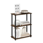 Turn-N-Tube 5-Tier Multipurpose Shelf / Display Rack / Storage Shelf / Bookshelf, Classic Tubes, Americano/Black