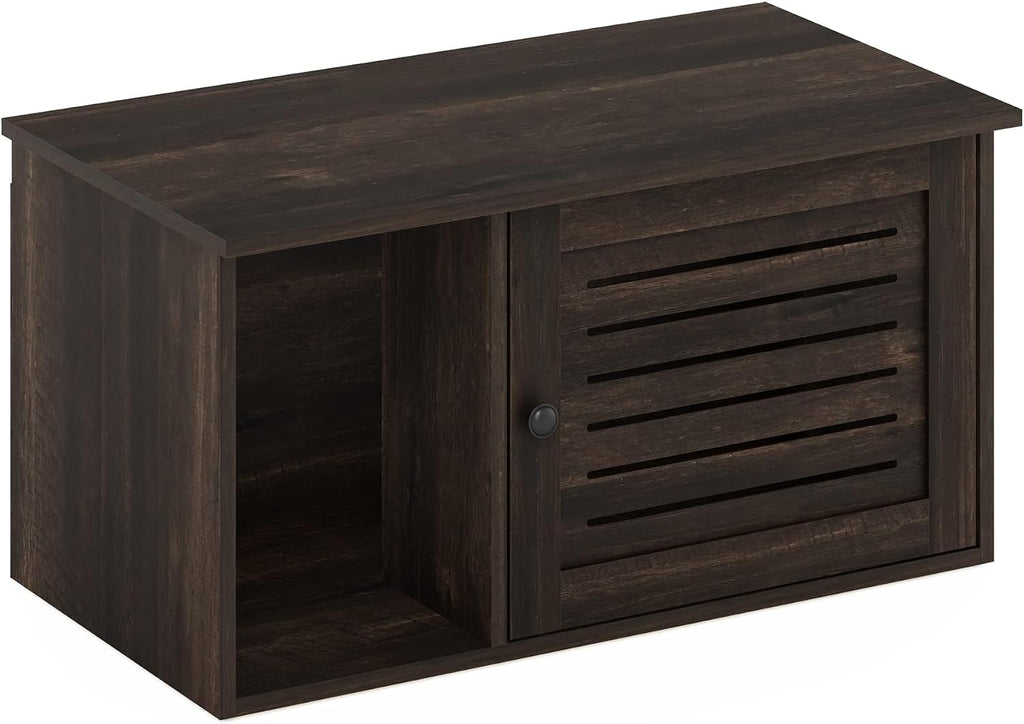 Peli Farmhouse Hidden Cat Litter Box with Divider, Ebony