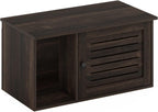 Peli Farmhouse Hidden Cat Litter Box with Divider, Ebony