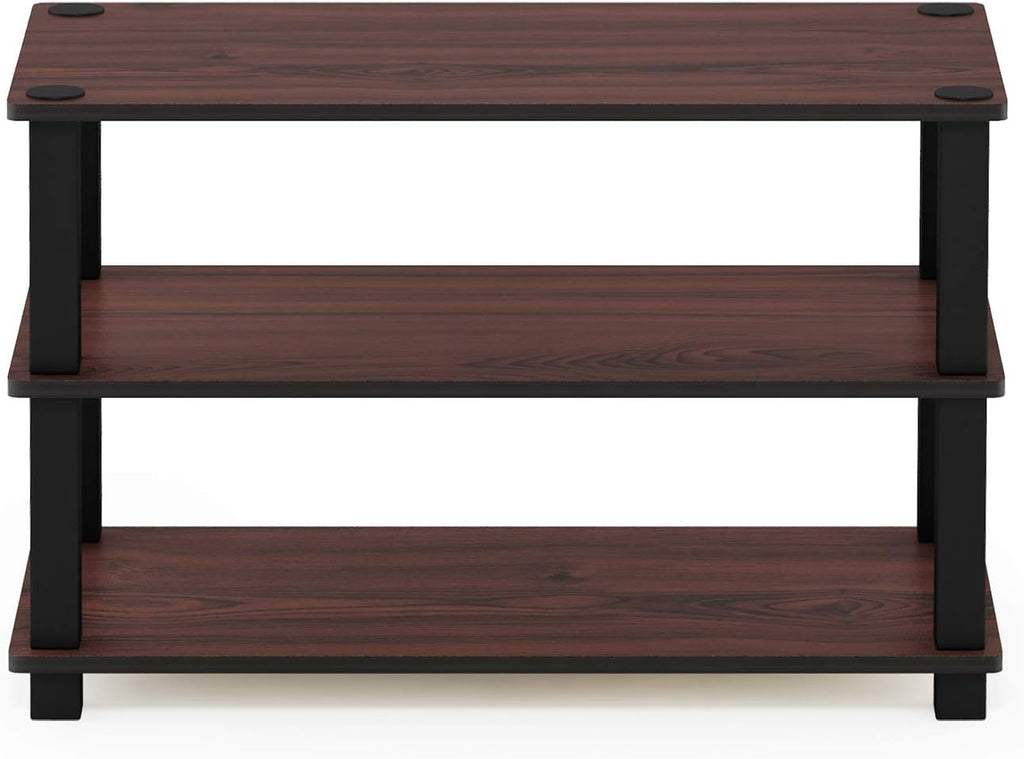 Turn-S-Tube 3-Tier Shoe Rack, Dark Cherry/Black