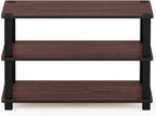 Turn-S-Tube 3-Tier Shoe Rack, Dark Cherry/Black