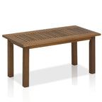 TIOMAN Outdoor Square Patio Table, Natural
