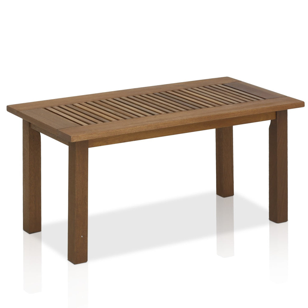 TIOMAN Outdoor Patio Table, 35.2" Wide, Natural