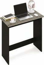 Simplistic Small Desk, 31.3" Wide Gaming Desk, Rectangular Computer Desk with Rounded Edges, Office Desk for Home Office, Bedroom, Study Room, Dorm, French Oak