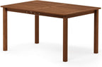 Tioman Outdoor Dining Table, Natural 35.5"D x 59.0"W x 29.0"H