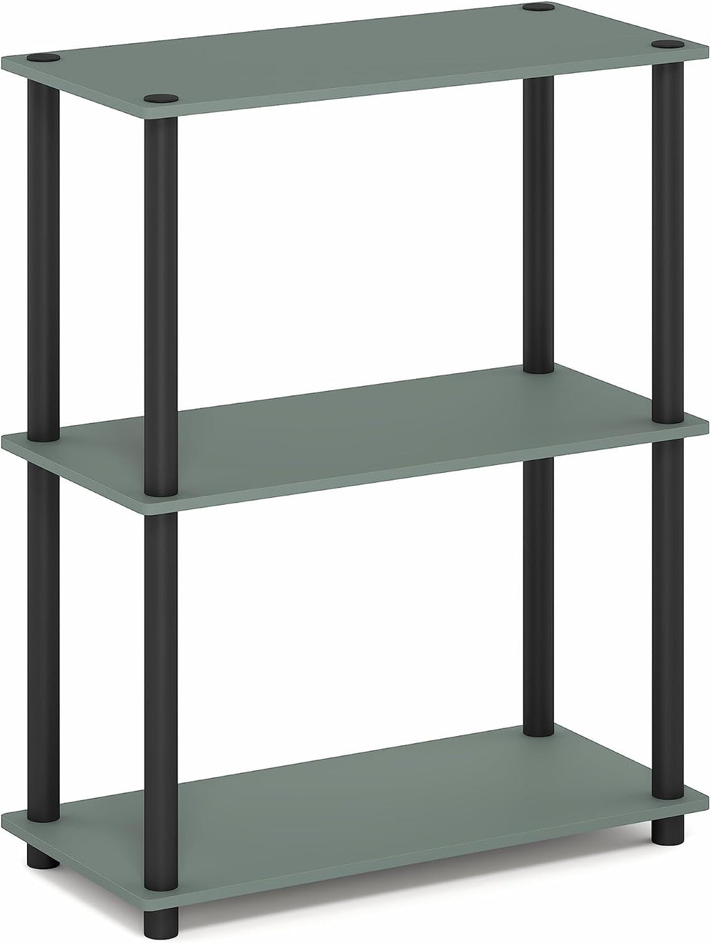 Turn-N-Tube Toolless Assembly 3-Tier Closet Shelf, Sage Green