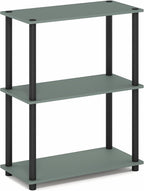 Turn-N-Tube Toolless Assembly 3-Tier Closet Shelf, Sage Green