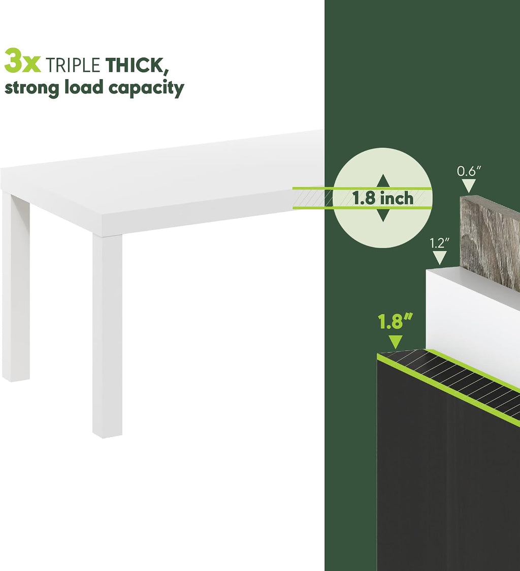 CLASSIC Coffee Table, Modern Rectangle Printer Stand, White