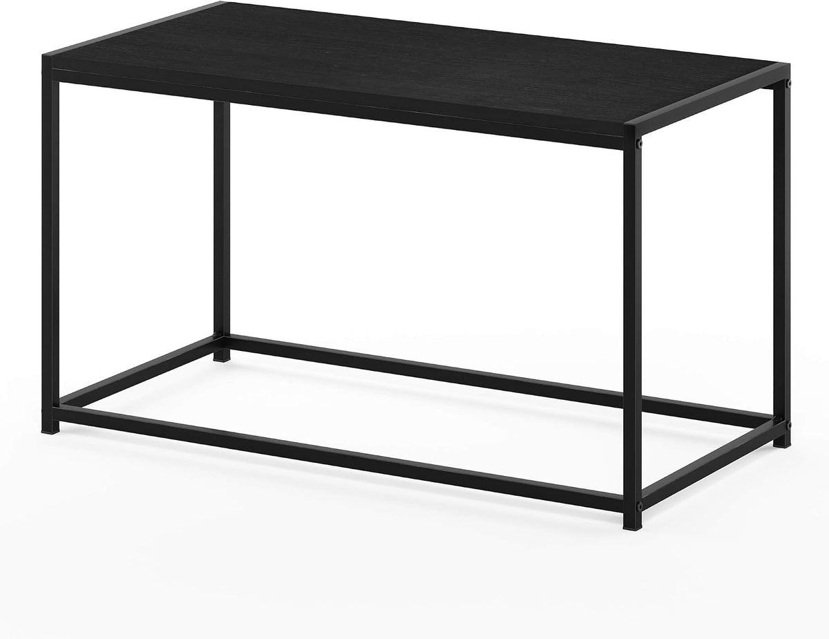 CAMNUS Metal Frame Modern Coffee Table, Americano
