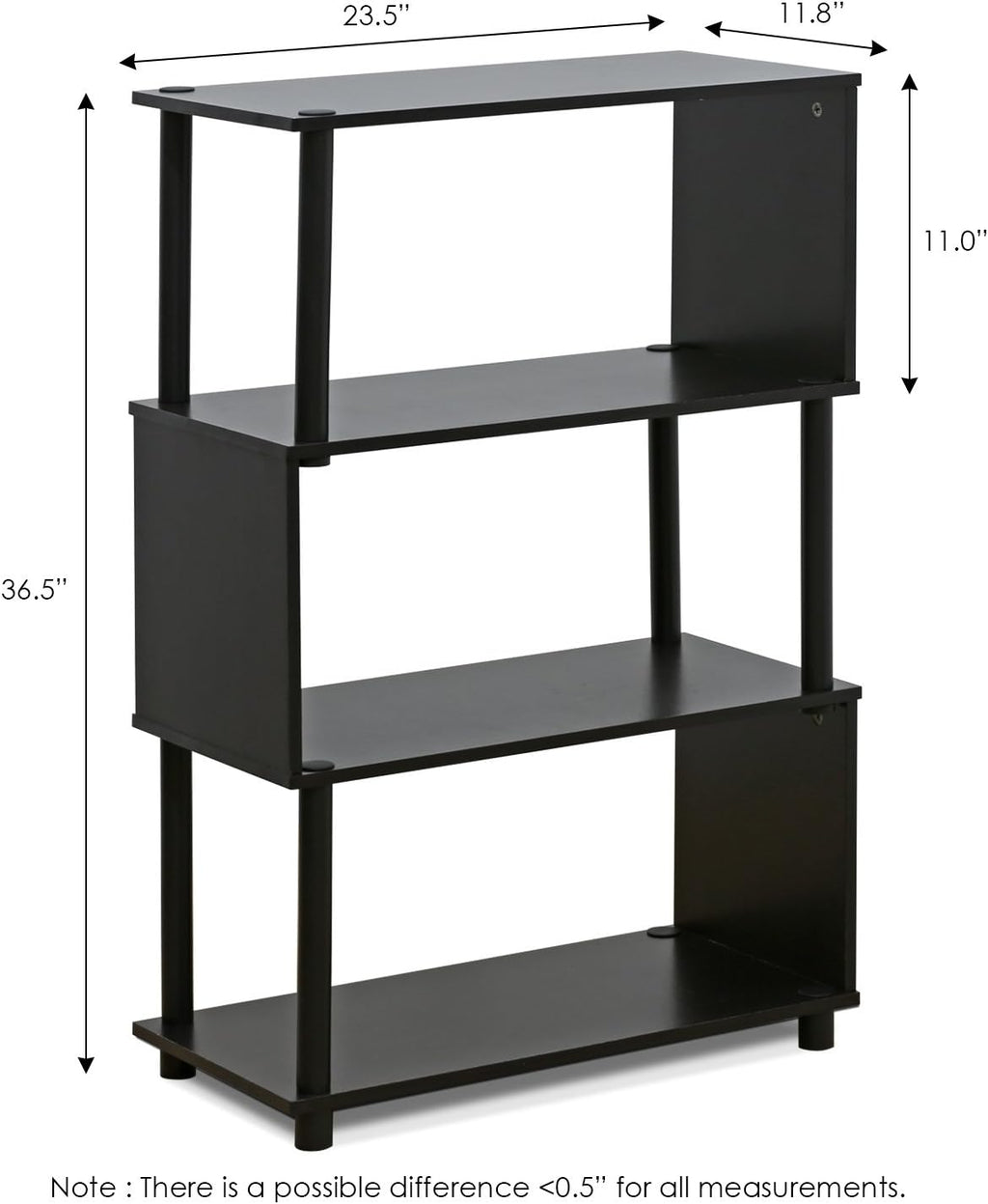 4-Tier Flexi Rack, Espresso