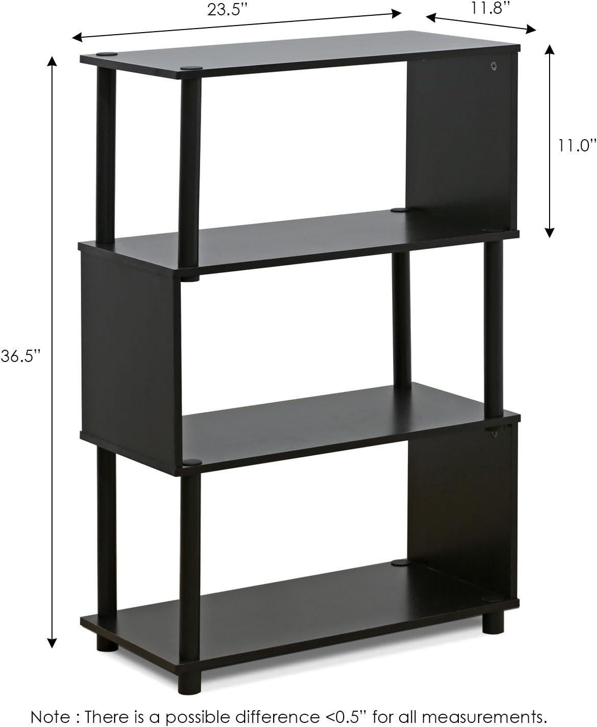 4-Tier Flexi Rack, Espresso