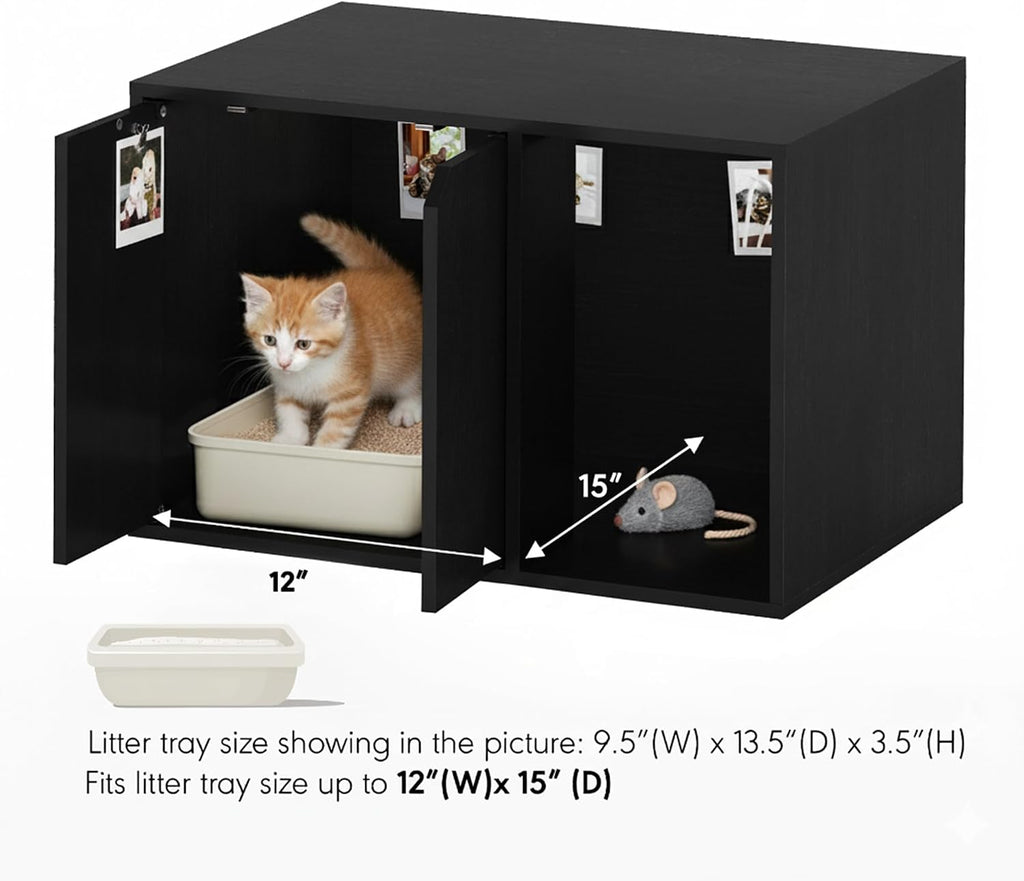 PELI 24" Wide Cat Litter Box Enclosure, Americano