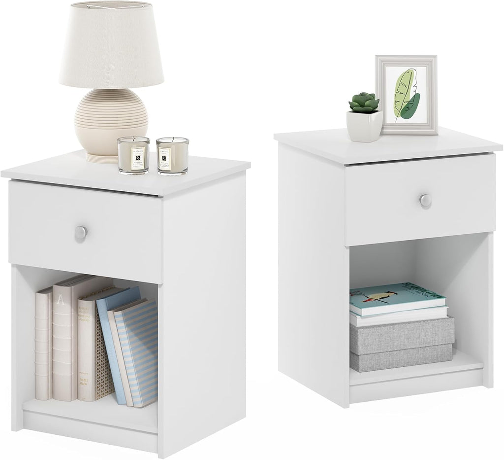 Tidur Nightstand, 2-Pack, White