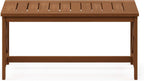 Outdoor Patio Table with X Leg, Natural