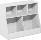LUDER 5-Cube Small Book Shelf, White