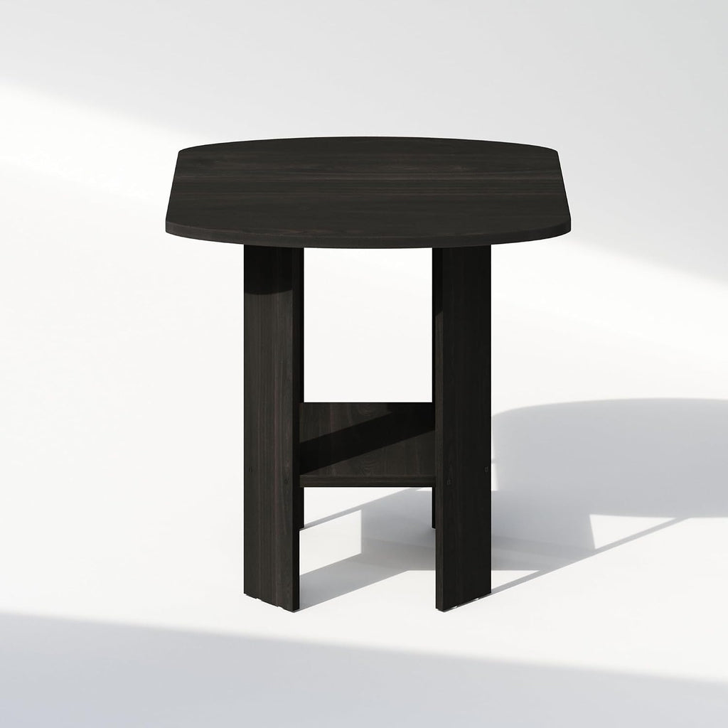 TIDUR 2-Tier Open Shelf Design Night Stand, Espresso