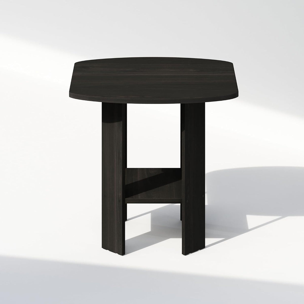 TIDUR 2-Tier Open Shelf Design Night Stand, Espresso