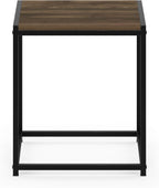 CAMNUS Night Stand, Metal Frame Nightstand, Toolless Side Table, End Table, Bedside Table, for Living Room, Bedroom, Columbia Walnut
