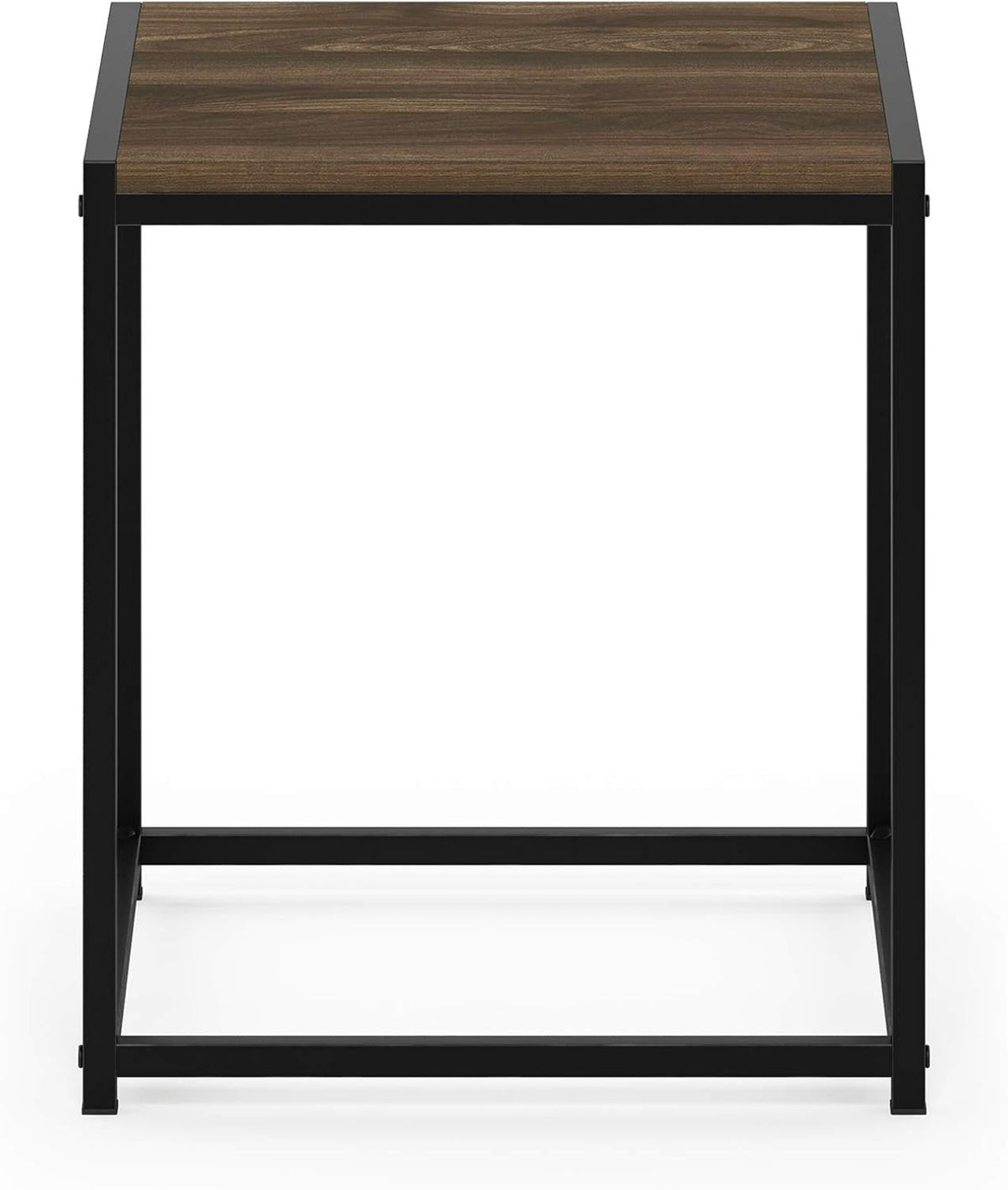 CAMNUS Night Stand, Metal Frame Nightstand, Toolless Side Table, End Table, Bedside Table, for Living Room, Bedroom, Columbia Walnut