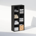 Reed Closet Organizers and Storage, 7-Cube Closet Organizer, Open Shelf Closet Storage, for Wardrobe, Bedroom, Living Room, Blackwood