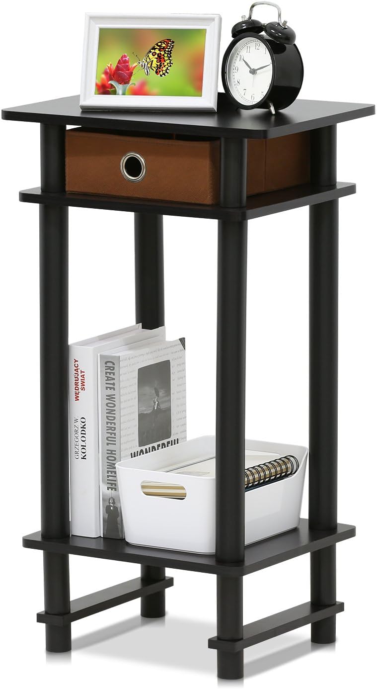 17017 Turn-N-Tube End Table, 1-Pack, Espresso
