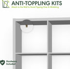 Cubic Extra Thick 4-Cube Closet Organizers and Storage, Sage Green
