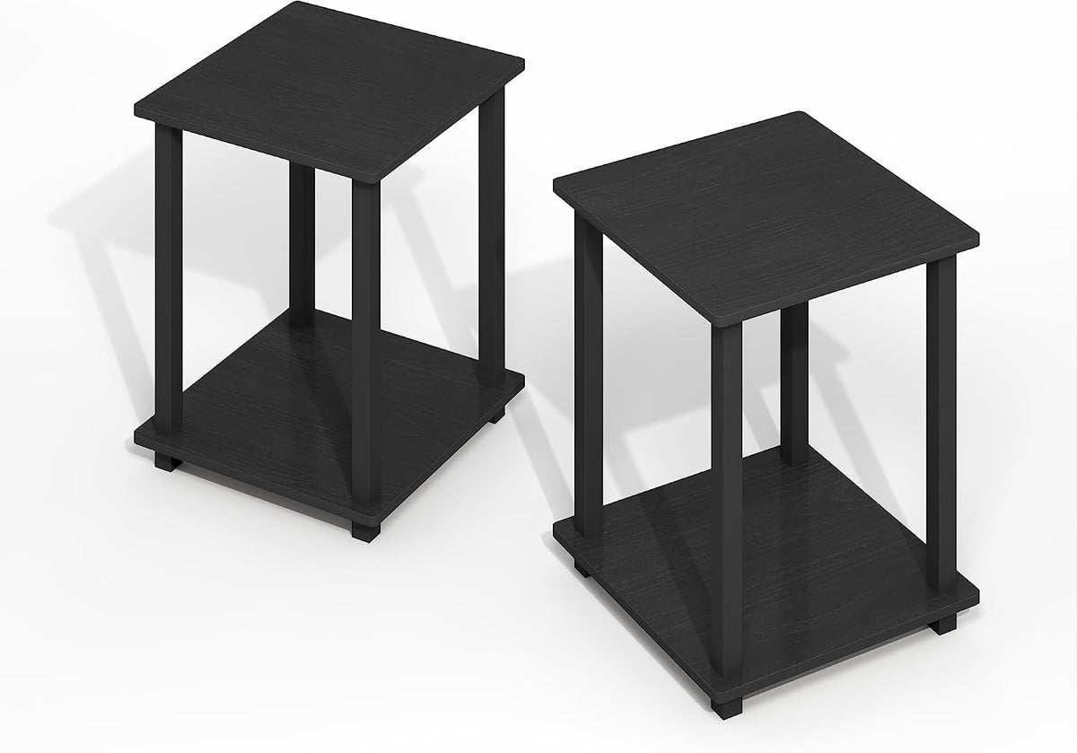 Simplistic Side Table Set of 2, End Table, Night Stand, Nightstand, Bedside Table, for Living Room, Bedroom, Dark Americano