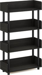 Turn-N-Tube Book Shelf, 4-Tier Bookshelf, Bookcases, Espresso